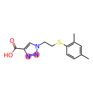 1-{2-[(2,4-dimethylphenyl)sulfanyl]ethyl}-1H-1,2,3-triazole-4-carboxylic acid