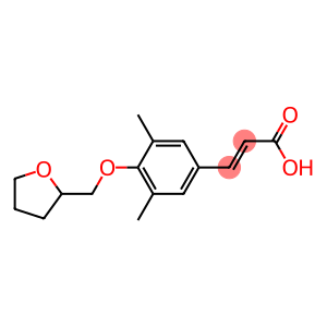 3-[3,5-dimethyl-4-(oxolan-2-ylmethoxy)phenyl]prop-2-enoic acid