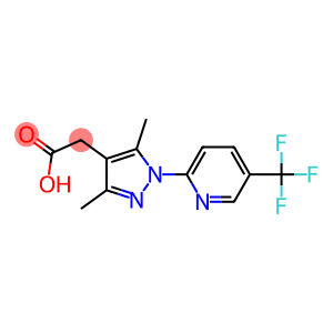 {3,5-dimethyl-1-[5-(trifluoromethyl)pyridin-2-yl]-1H-pyrazol-4-yl}acetic acid