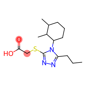 2-{[4-(2,3-dimethylcyclohexyl)-5-propyl-4H-1,2,4-triazol-3-yl]sulfanyl}acetic acid