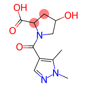 1-[(1,5-dimethyl-1H-pyrazol-4-yl)carbonyl]-4-hydroxypyrrolidine-2-carboxylic acid