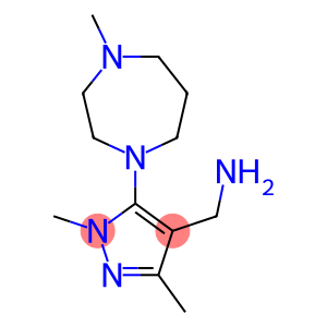 [1,3-dimethyl-5-(4-methyl-1,4-diazepan-1-yl)-1H-pyrazol-4-yl]methanamine