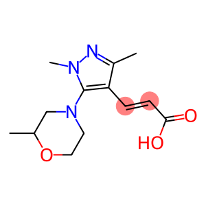 3-[1,3-dimethyl-5-(2-methylmorpholin-4-yl)-1H-pyrazol-4-yl]prop-2-enoic acid