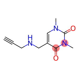 1,3-dimethyl-5-[(prop-2-yn-1-ylamino)methyl]-1,2,3,4-tetrahydropyrimidine-2,4-dione