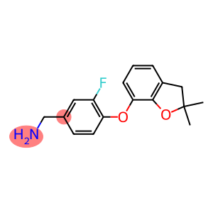 {4-[(2,2-dimethyl-2,3-dihydro-1-benzofuran-7-yl)oxy]-3-fluorophenyl}methanamine