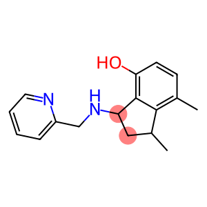 1,7-dimethyl-3-[(pyridin-2-ylmethyl)amino]-2,3-dihydro-1H-inden-4-ol