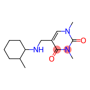 1,3-dimethyl-5-{[(2-methylcyclohexyl)amino]methyl}-1,2,3,4-tetrahydropyrimidine-2,4-dione