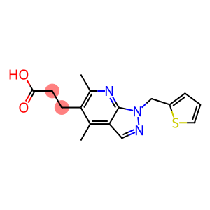 3-[4,6-dimethyl-1-(thien-2-ylmethyl)-1H-pyrazolo[3,4-b]pyridin-5-yl]propanoic acid