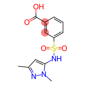 3-{[(1,3-dimethyl-1H-pyrazol-5-yl)amino]sulfonyl}benzoic acid