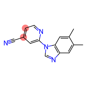 2-(5,6-dimethyl-1H-benzimidazol-1-yl)isonicotinonitrile