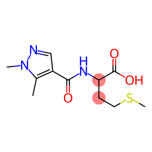 2-[(1,5-dimethyl-1H-pyrazol-4-yl)formamido]-4-(methylsulfanyl)butanoic acid