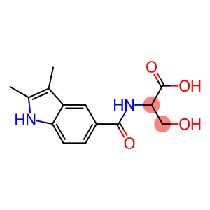 2-[(2,3-dimethyl-1h-indol-5-yl)formamido]-3-hydroxypropanoic acid