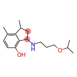 1,7-dimethyl-3-{[3-(propan-2-yloxy)propyl]amino}-2,3-dihydro-1H-inden-4-ol