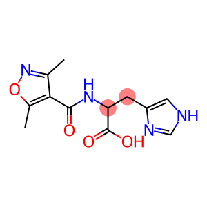 2-[(3,5-dimethyl-1,2-oxazol-4-yl)formamido]-3-(1H-imidazol-4-yl)propanoic acid