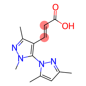 3-[5-(3,5-dimethyl-1H-pyrazol-1-yl)-1,3-dimethyl-1H-pyrazol-4-yl]prop-2-enoic acid