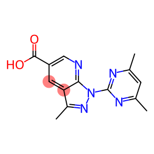 1-(4,6-dimethylpyrimidin-2-yl)-3-methyl-1H-pyrazolo[3,4-b]pyridine-5-carboxylic acid