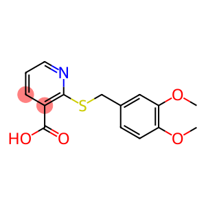 2-{[(3,4-dimethoxyphenyl)methyl]sulfanyl}pyridine-3-carboxylic acid