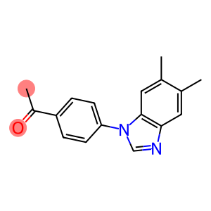 1-[4-(5,6-dimethyl-1H-1,3-benzodiazol-1-yl)phenyl]ethan-1-one