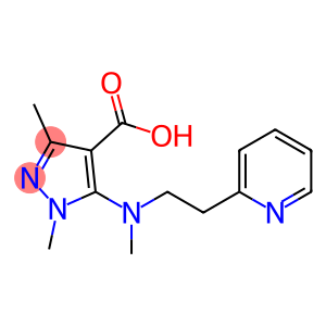 1,3-dimethyl-5-{methyl[2-(pyridin-2-yl)ethyl]amino}-1H-pyrazole-4-carboxylic acid