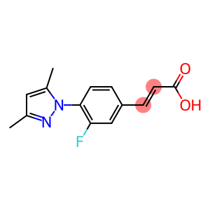 3-[4-(3,5-dimethyl-1H-pyrazol-1-yl)-3-fluorophenyl]prop-2-enoic acid