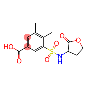 3,4-dimethyl-5-[(2-oxooxolan-3-yl)sulfamoyl]benzoic acid