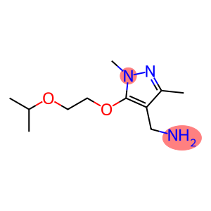 {1,3-dimethyl-5-[2-(propan-2-yloxy)ethoxy]-1H-pyrazol-4-yl}methanamine