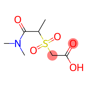 2-{[1-(dimethylcarbamoyl)ethane]sulfonyl}acetic acid