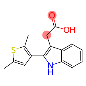 2-[2-(2,5-dimethylthiophen-3-yl)-1H-indol-3-yl]acetic acid