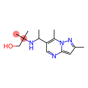 2-[(1-{2,7-dimethylpyrazolo[1,5-a]pyrimidin-6-yl}ethyl)amino]-2-methylpropan-1-ol