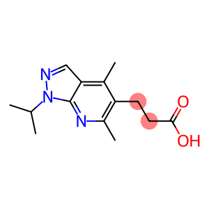 3-[4,6-dimethyl-1-(propan-2-yl)-1H-pyrazolo[3,4-b]pyridin-5-yl]propanoic acid