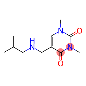 1,3-dimethyl-5-{[(2-methylpropyl)amino]methyl}-1,2,3,4-tetrahydropyrimidine-2,4-dione