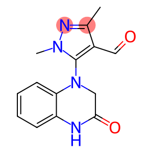 1,3-dimethyl-5-(3-oxo-1,2,3,4-tetrahydroquinoxalin-1-yl)-1H-pyrazole-4-carbaldehyde