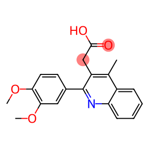 2-[2-(3,4-dimethoxyphenyl)-4-methylquinolin-3-yl]acetic acid