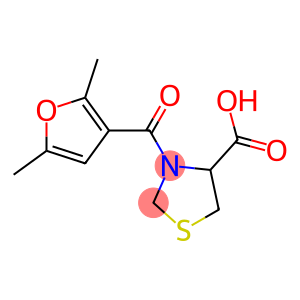 3-(2,5-dimethyl-3-furoyl)-1,3-thiazolidine-4-carboxylic acid