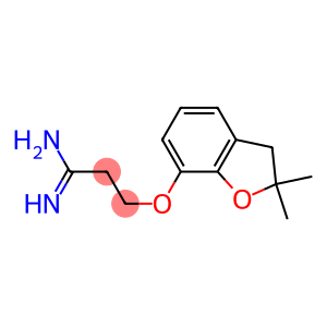 3-[(2,2-dimethyl-2,3-dihydro-1-benzofuran-7-yl)oxy]propanimidamide