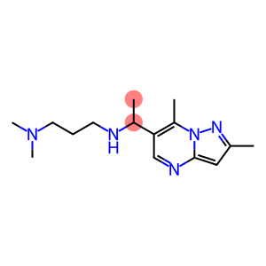 [3-(dimethylamino)propyl](1-{2,7-dimethylpyrazolo[1,5-a]pyrimidin-6-yl}ethyl)amine