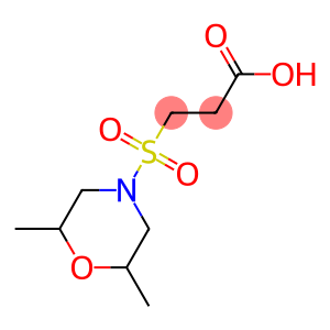 3-[(2,6-dimethylmorpholine-4-)sulfonyl]propanoic acid