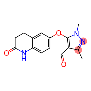 1,3-dimethyl-5-[(2-oxo-1,2,3,4-tetrahydroquinolin-6-yl)oxy]-1H-pyrazole-4-carbaldehyde