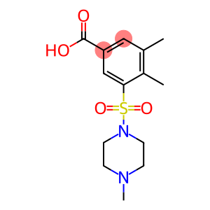 3,4-dimethyl-5-[(4-methylpiperazine-1-)sulfonyl]benzoic acid