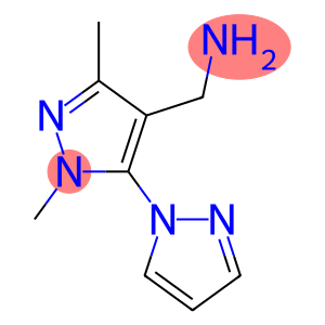 [1,3-dimethyl-5-(1H-pyrazol-1-yl)-1H-pyrazol-4-yl]methanamine