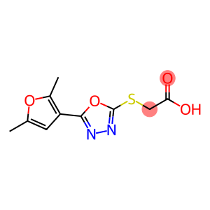 2-{[5-(2,5-dimethylfuran-3-yl)-1,3,4-oxadiazol-2-yl]sulfanyl}acetic acid