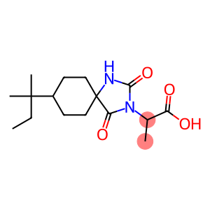 2-[8-(1,1-dimethylpropyl)-2,4-dioxo-1,3-diazaspiro[4.5]dec-3-yl]propanoic acid