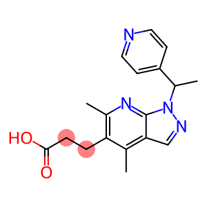 3-[4,6-dimethyl-1-(1-pyridin-4-ylethyl)-1H-pyrazolo[3,4-b]pyridin-5-yl]propanoic acid