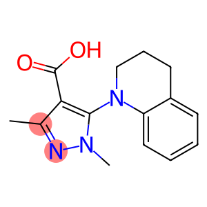 1,3-dimethyl-5-(1,2,3,4-tetrahydroquinolin-1-yl)-1H-pyrazole-4-carboxylic acid