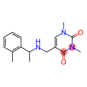 1,3-dimethyl-5-({[1-(2-methylphenyl)ethyl]amino}methyl)-1,2,3,4-tetrahydropyrimidine-2,4-dione