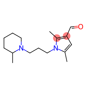 2,5-dimethyl-1-[3-(2-methylpiperidin-1-yl)propyl]-1H-pyrrole-3-carbaldehyde