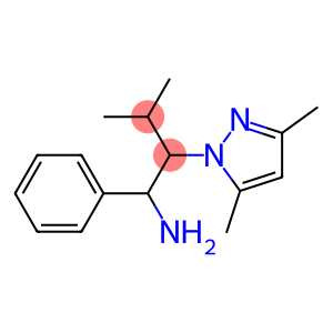 2-(3,5-dimethyl-1H-pyrazol-1-yl)-3-methyl-1-phenylbutan-1-amine