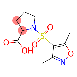 1-[(3,5-dimethyl-1,2-oxazole-4-)sulfonyl]pyrrolidine-2-carboxylic acid