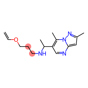 (1-{2,7-dimethylpyrazolo[1,5-a]pyrimidin-6-yl}ethyl)[3-(ethenyloxy)propyl]amine