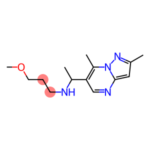 (1-{2,7-dimethylpyrazolo[1,5-a]pyrimidin-6-yl}ethyl)(3-methoxypropyl)amine